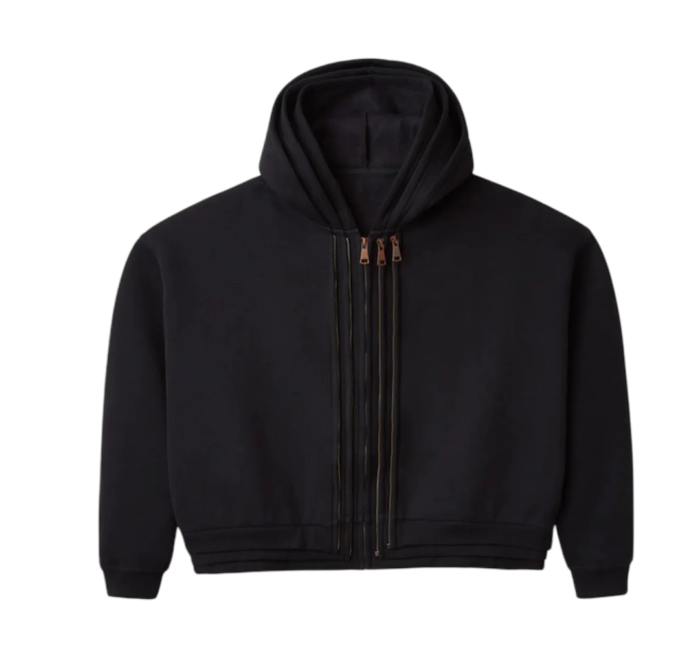 Raspberry Hills Black Tri Zip Hoodie