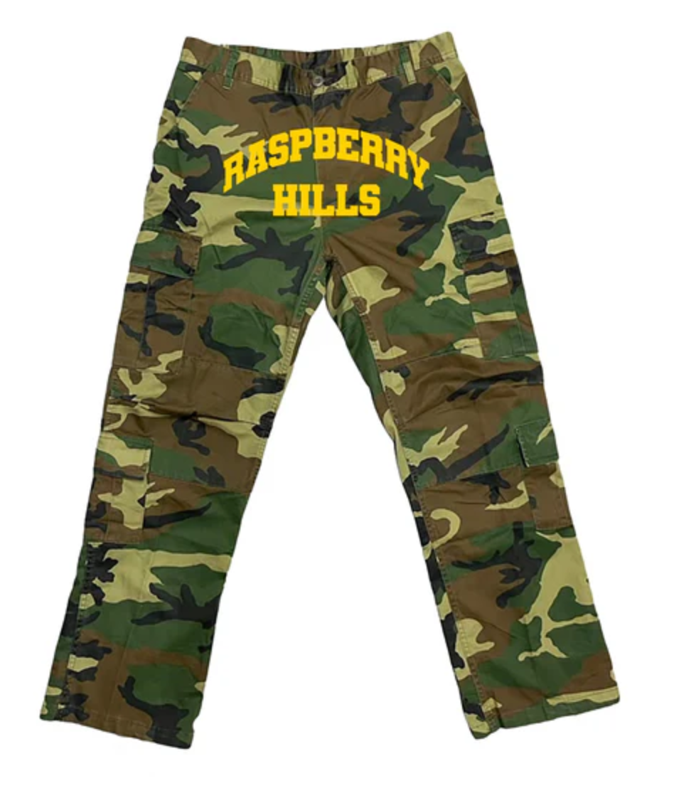 Raspberry Hills Camo Cargos