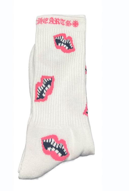 Matty Boy Chomper Socks White/Pink