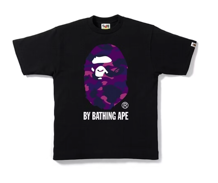 BAPE Color Camo By Bathing Tee Black/Purple