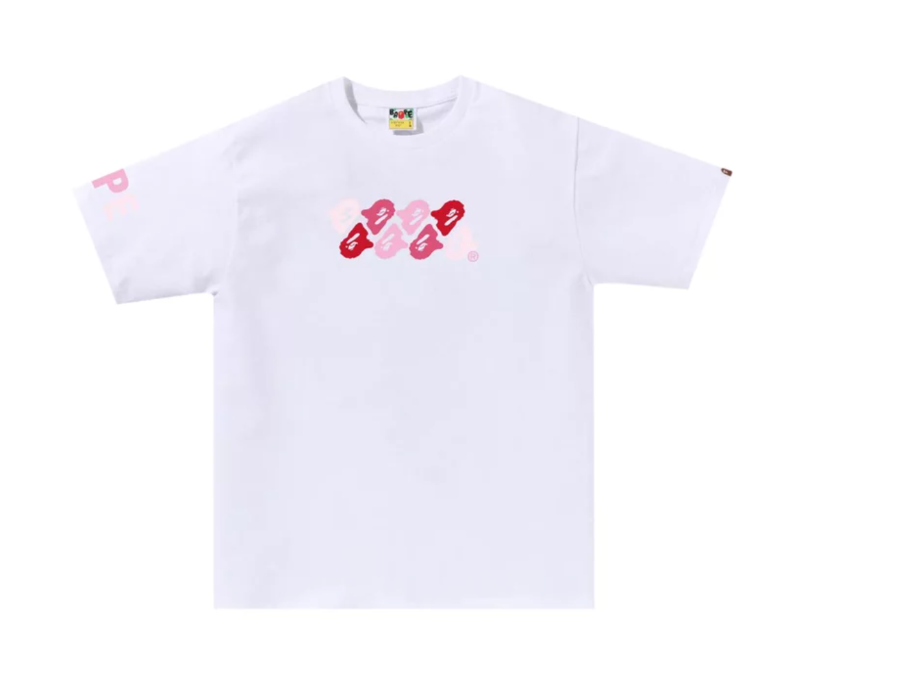 BAPE ABC Camo Tee 'White/Pink'