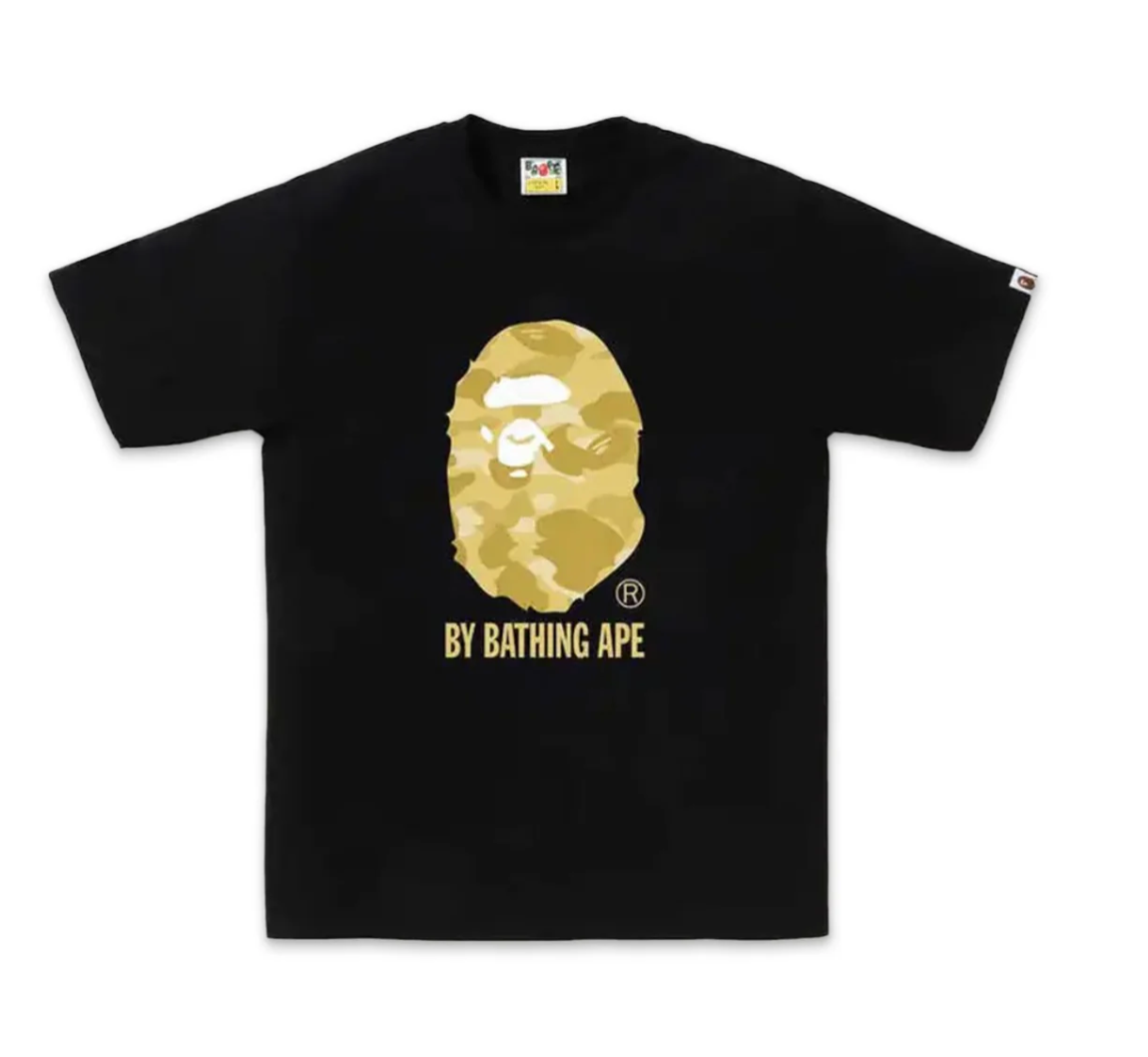 BAPE Black/Yellow Color Camo By Bathing Ape Tee (SS24)