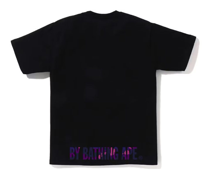 BAPE Color Camo Ape Face Tee Black/Purple