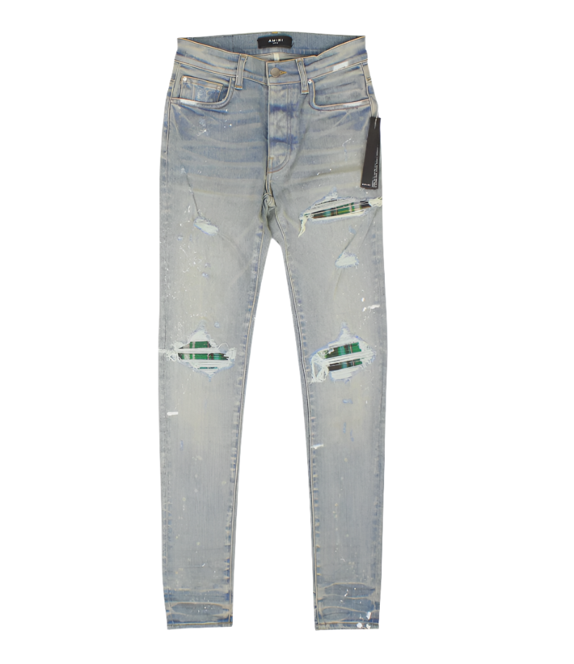 MX1 Plaid Jeans Green