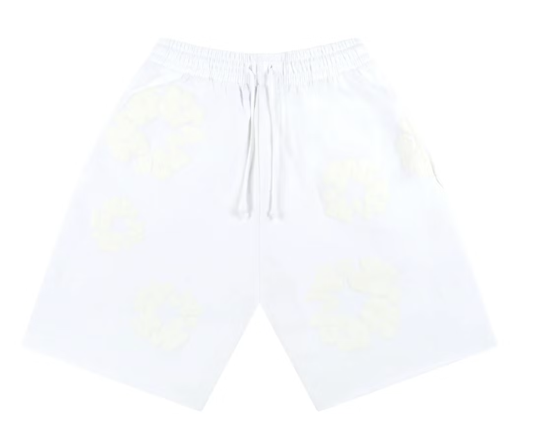 Mono Cotton Wreath Shorts White