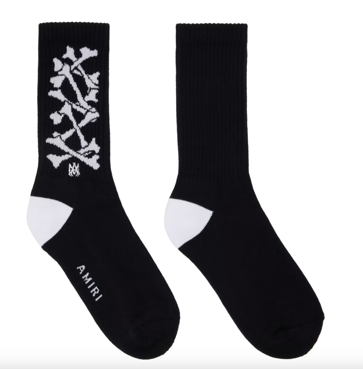 Bones Crew Socks Black