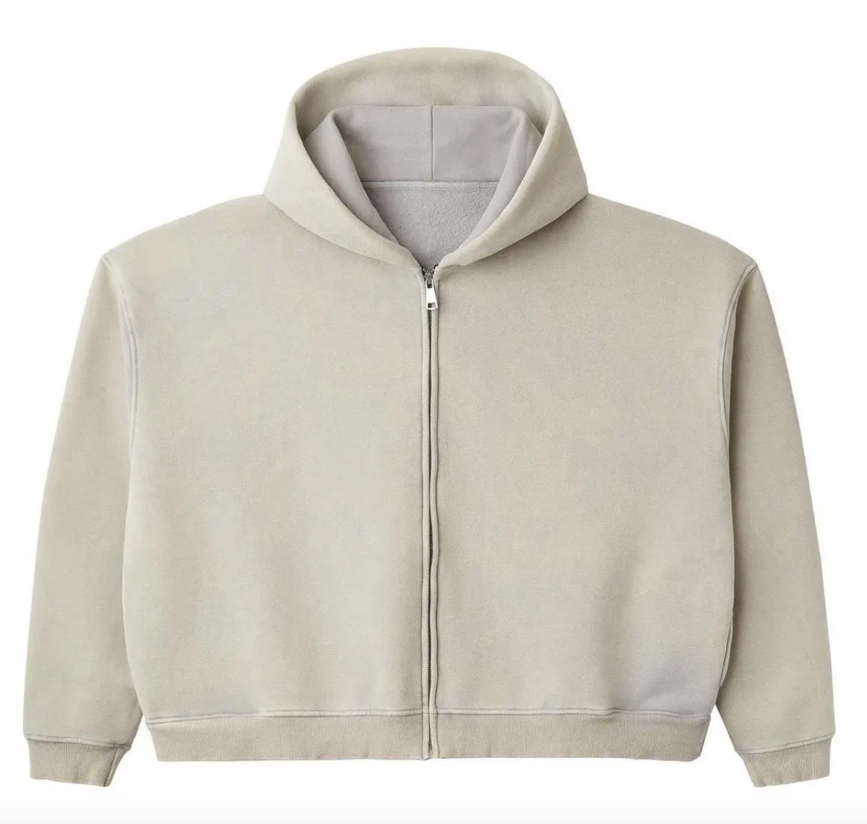 Ivory Tooth Blank Zip Up