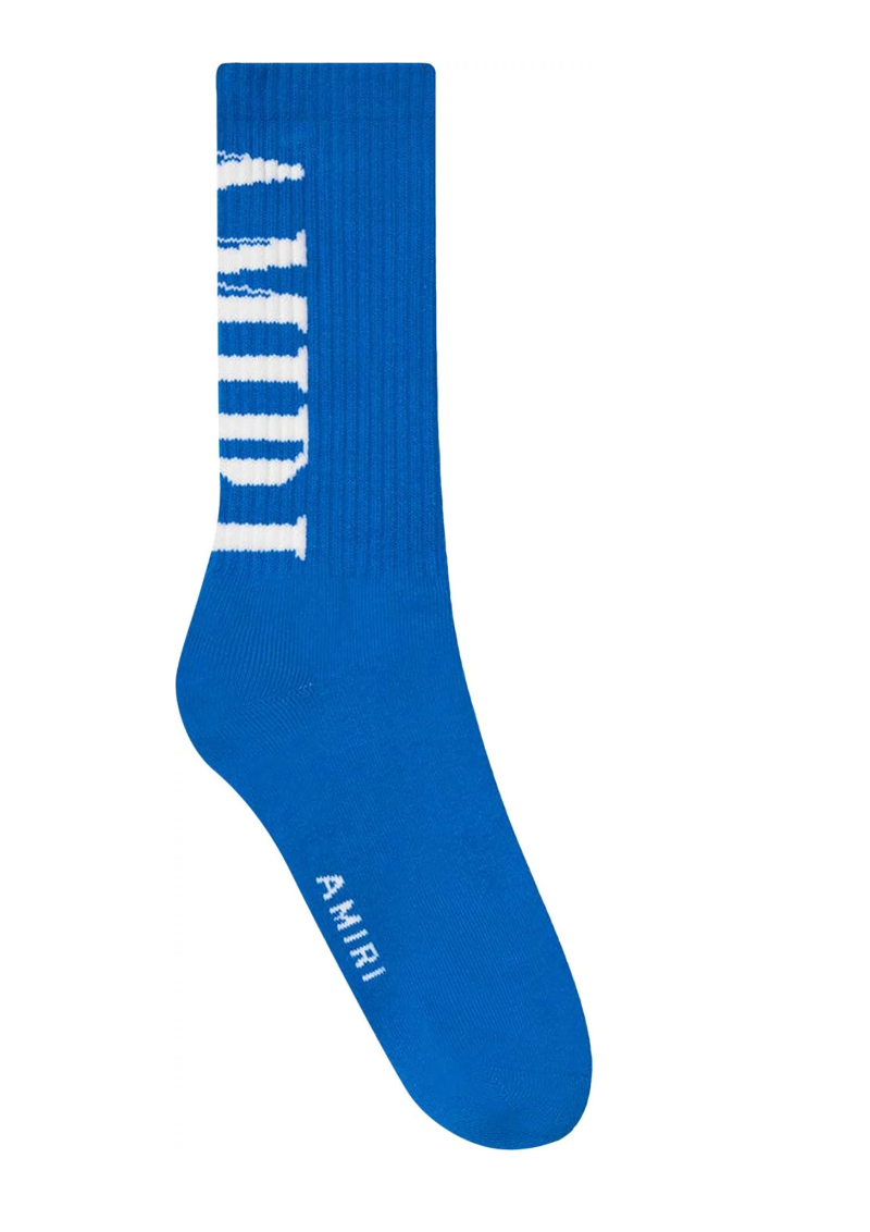 Amiri Vertical Core Logo Sock 'Blue'