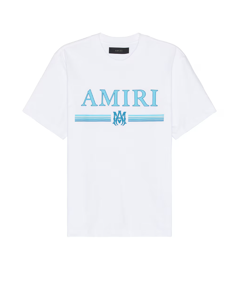 Bar Tee White/Blue