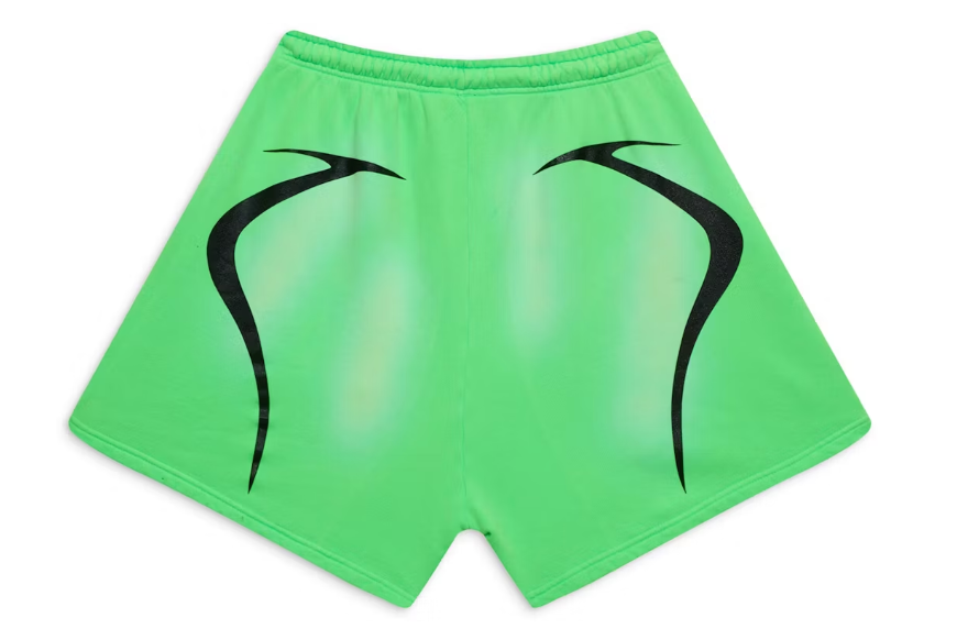 Hellstar Warm Up Shorts Neon Green