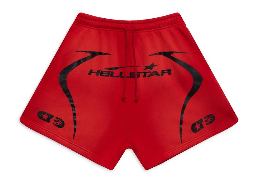 Hellstar Warm Up Shorts Red