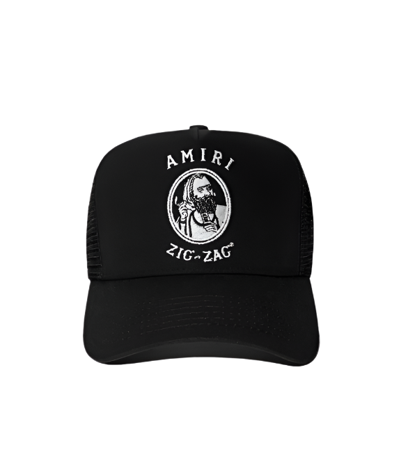 Zig Zag Trucker Hat Black