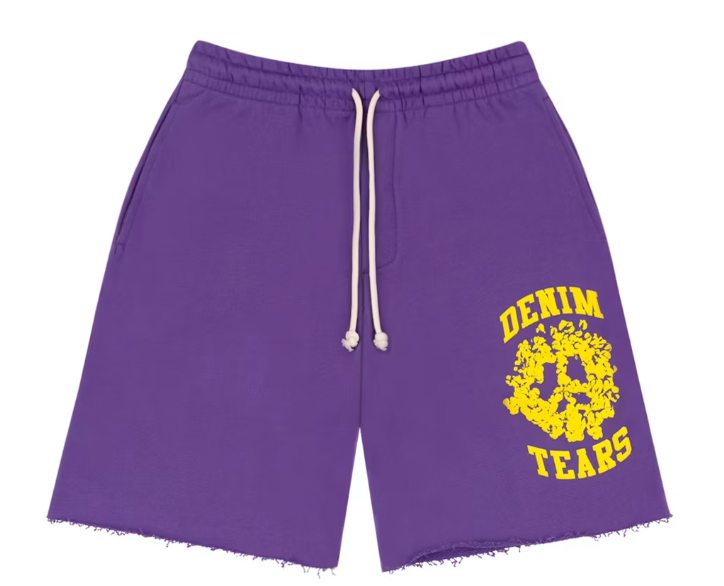 Denim University Sweat Shorts Purple