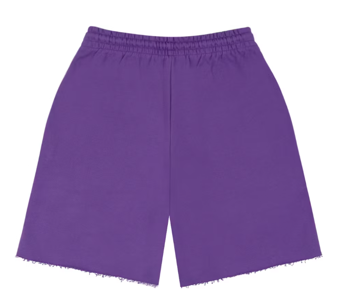 Denim University Sweat Shorts Purple