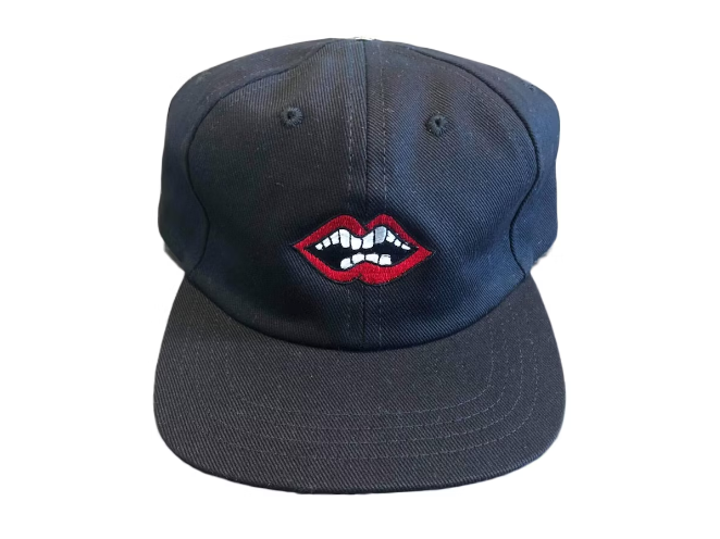 Matty Boy Chomper Leather Strapback Hat Black