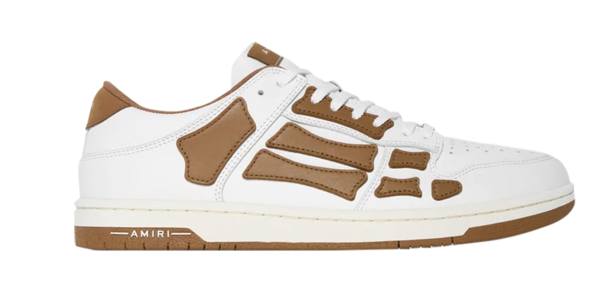 Amiri Skel Top Low 'White Brown'