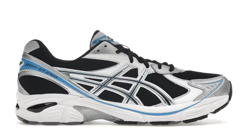 ASICS GT-2160 Black Pure Silver Bright Blue