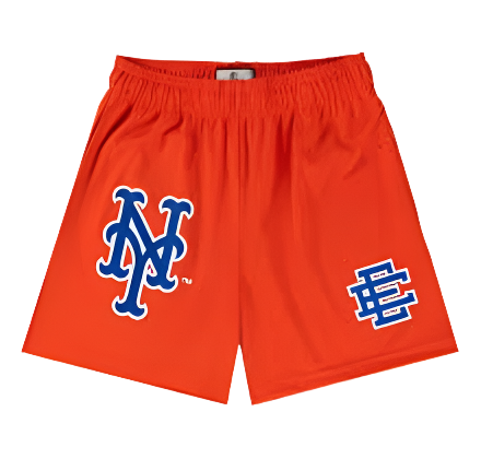 EE Orange NY Yankee Shorts