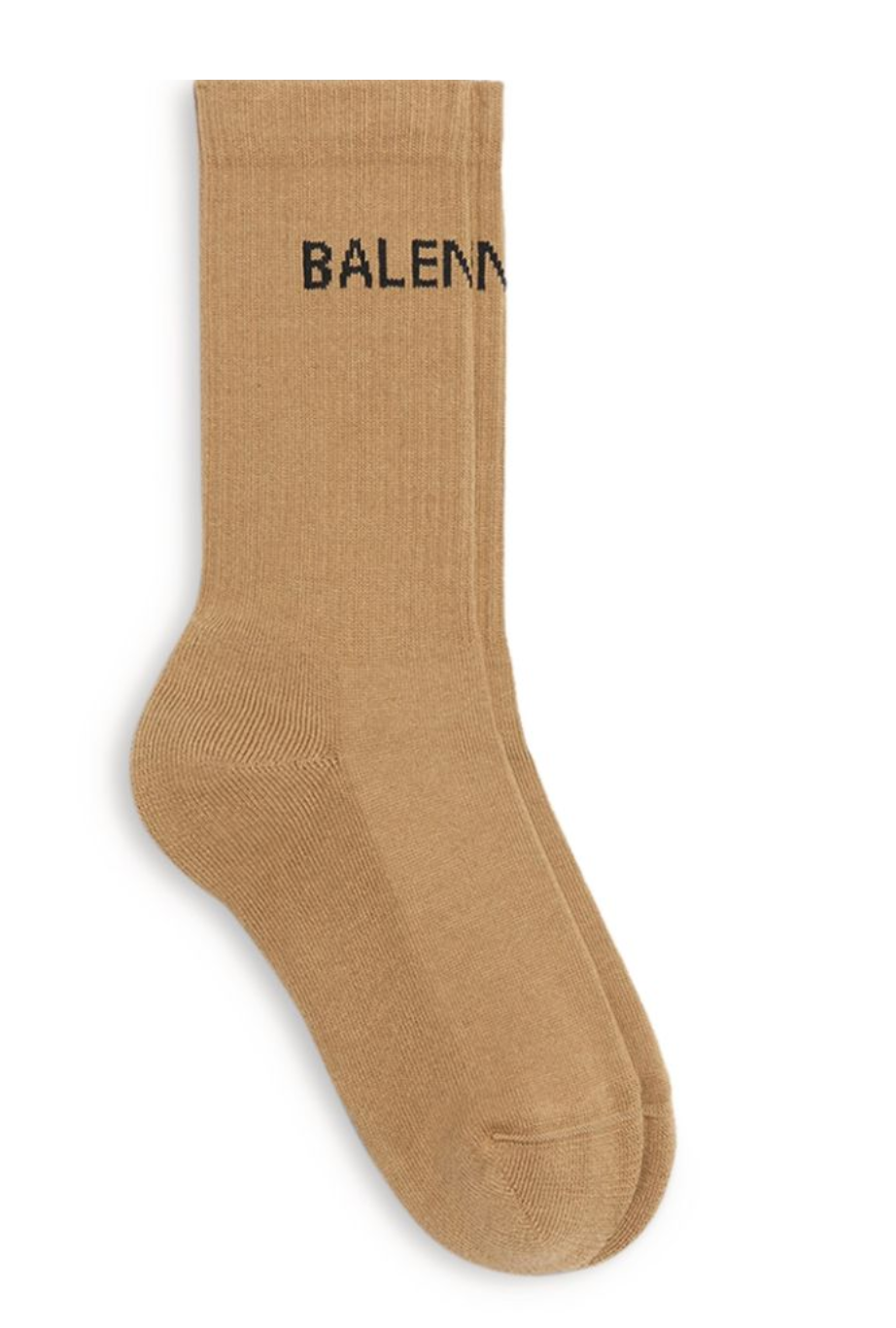 Logo Crew Socks Brown