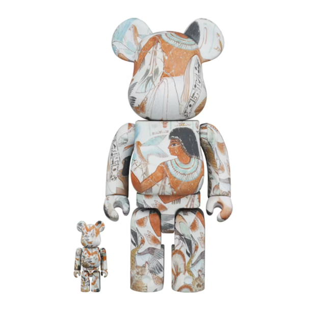 Bearbrick The British Museum (Tomb-Painting of Nebamun) 100% & 400% Set