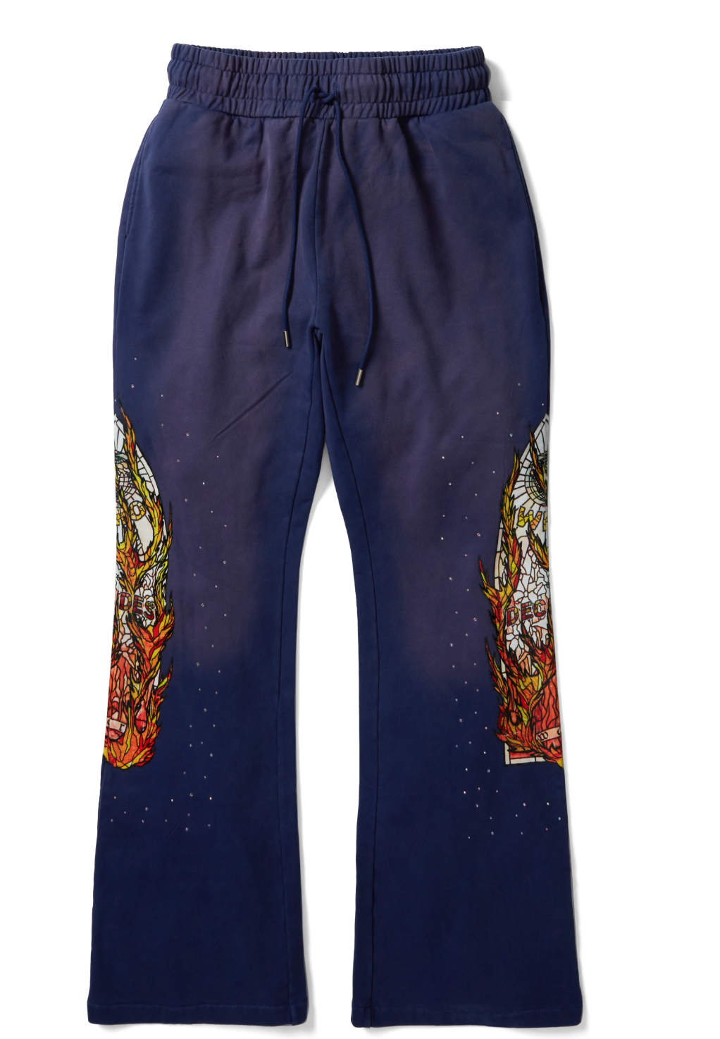 Flame Glass Sweatpants Indigo