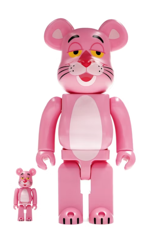 Bearbrick Pink Panther 100% & 400% Set