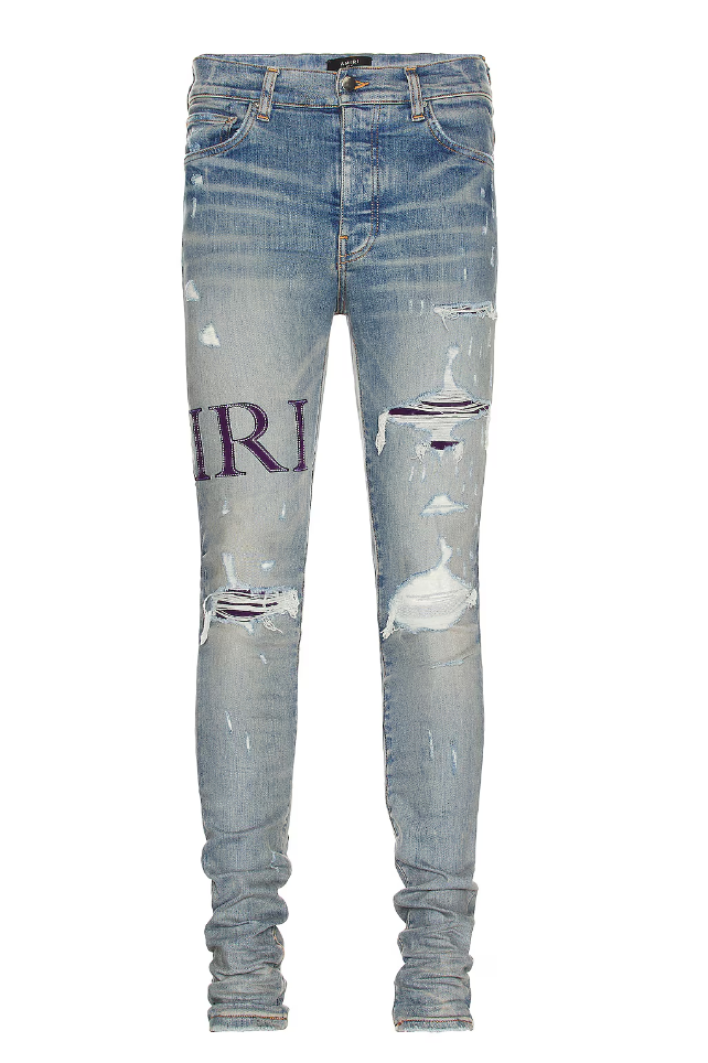 Serif Purple Logo Jeans "Clay Indigo"