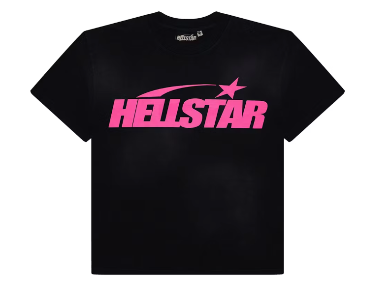 Classic T-shirt (Gel Print) Black/Pink