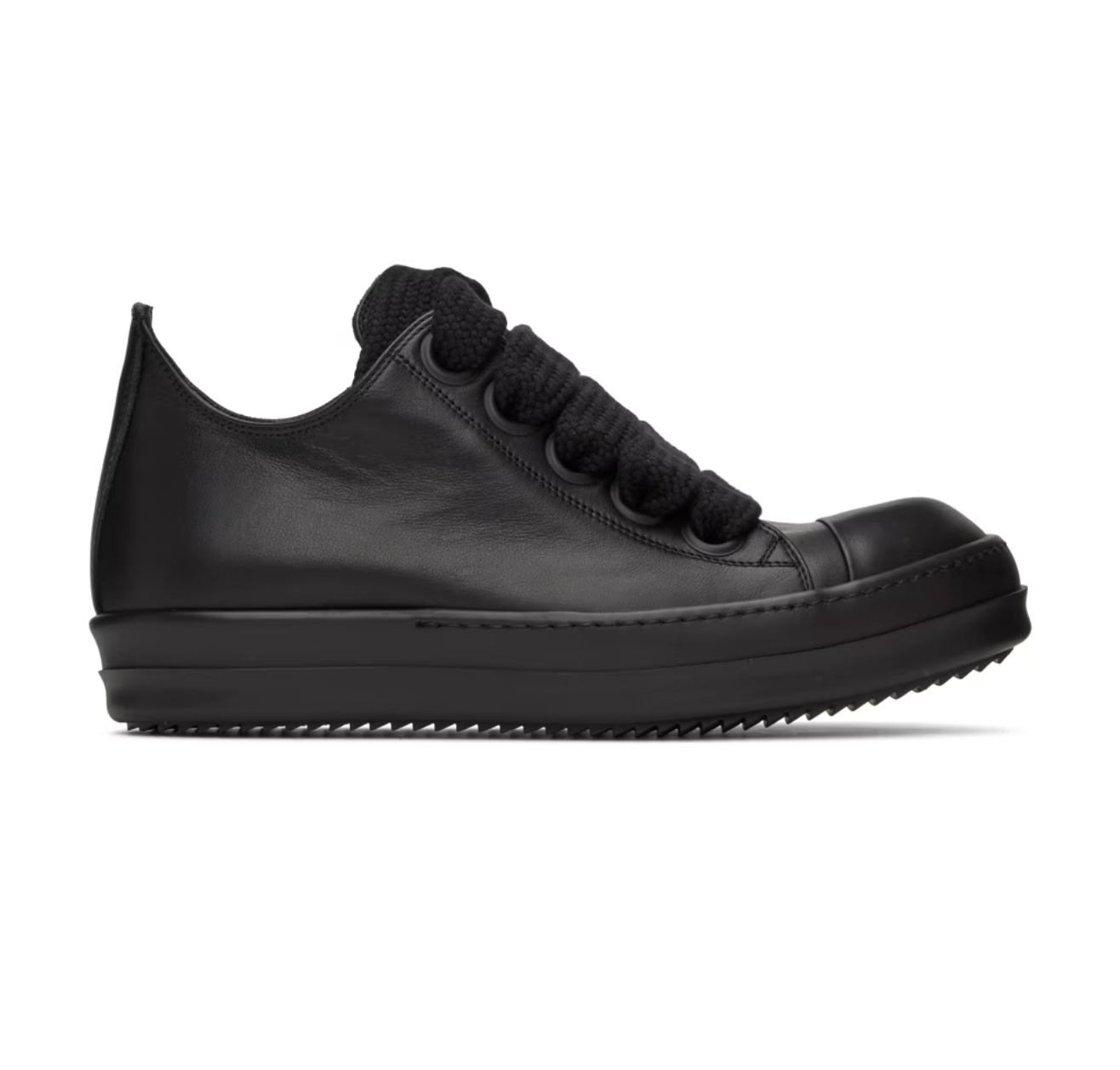 Black Jumbo Laced Low Sneakers