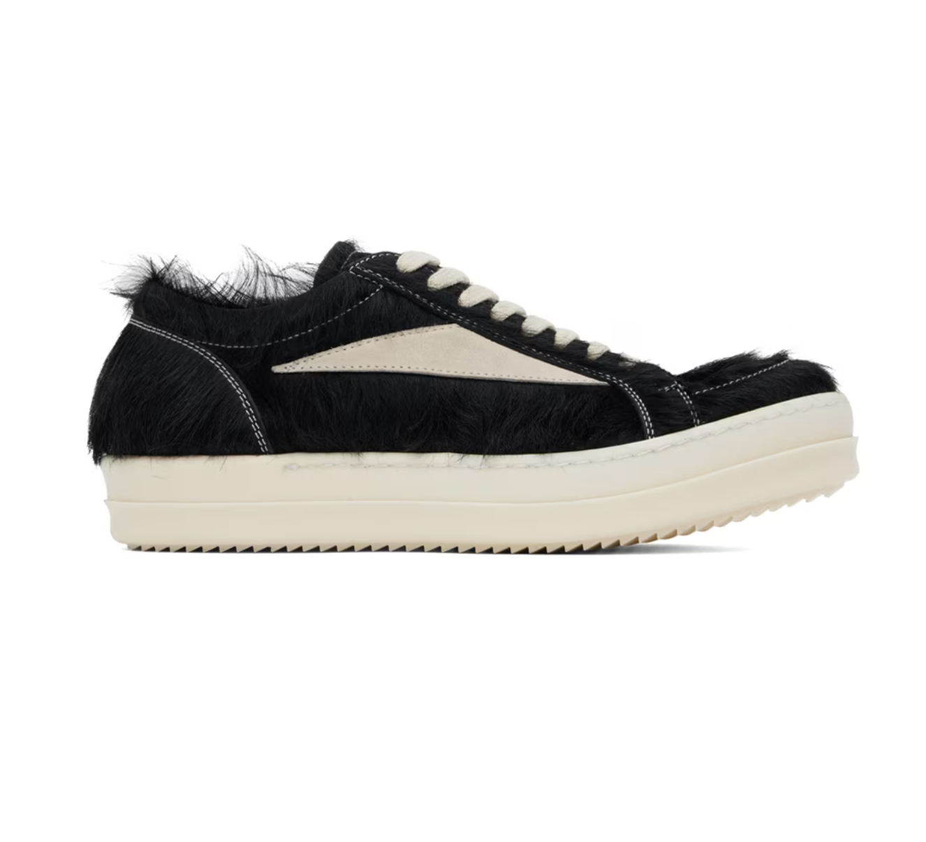 Black Pony Hair Vintage Sneakers