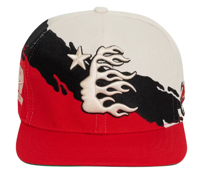 Paintbrush Snapback Hat Red/Black