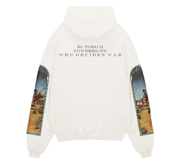 Who Decides War x EST Gee Stained Glass Hoodie Cream