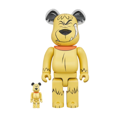 Bearbrick Wacky Races Muttley 100% & 400% Set