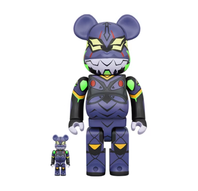 Bearbrick Evangelion Unit 13 (New Paint Version) 100% & 400% Set