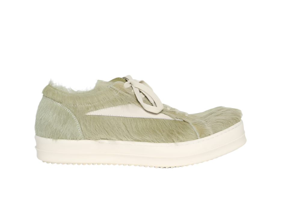 Rick Owens Fur Vintage Low Top Sneakers Dirty Acid/Milk