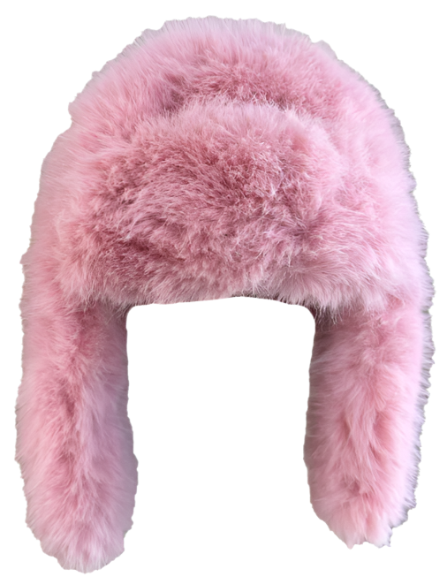Pink Faux Fur Winter Hat