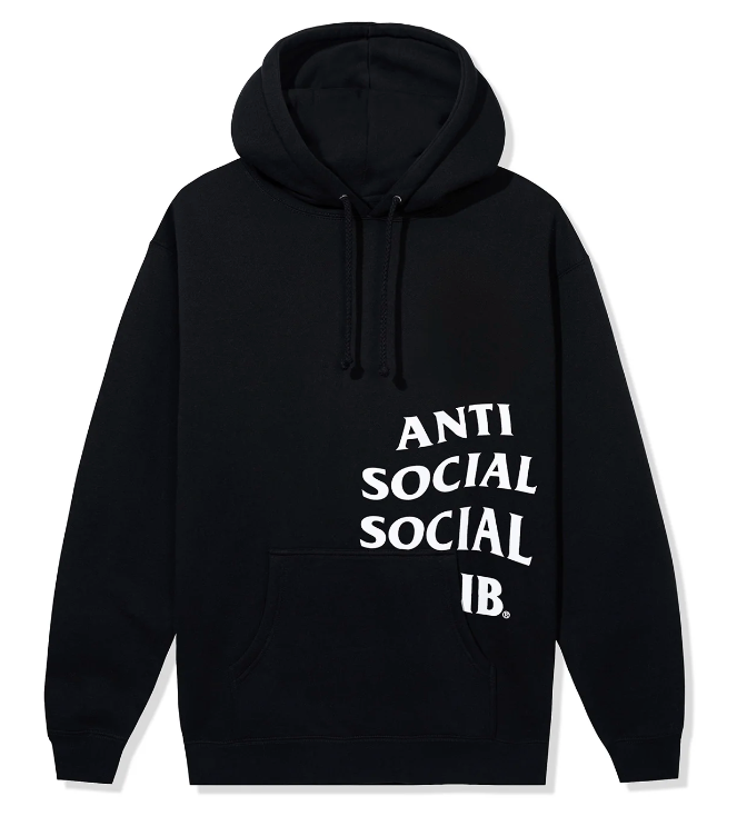 Cut Off Logo Hoodie Black