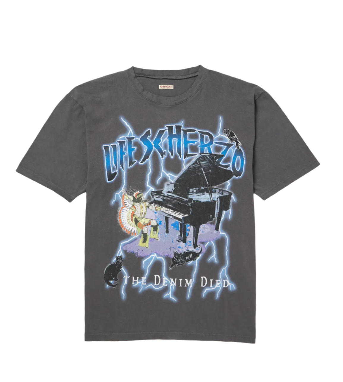 Printed Cotton-Jersey T-Shirt Anthracite