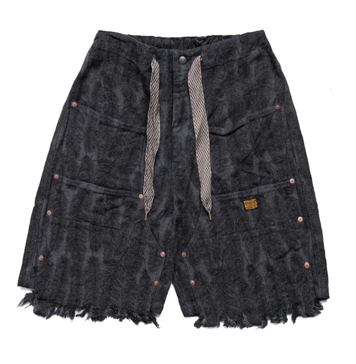 MAGPIE Denim W-Knee Shorts Black
