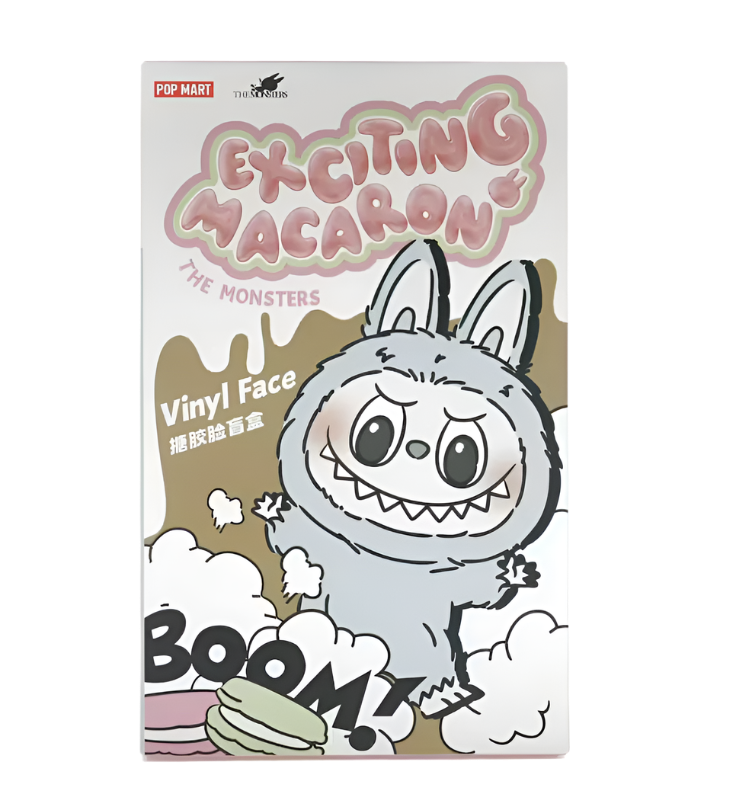 Pop Mart The Monsters Exciting Macarons Vinyl Plush Pendant Single Blind Box