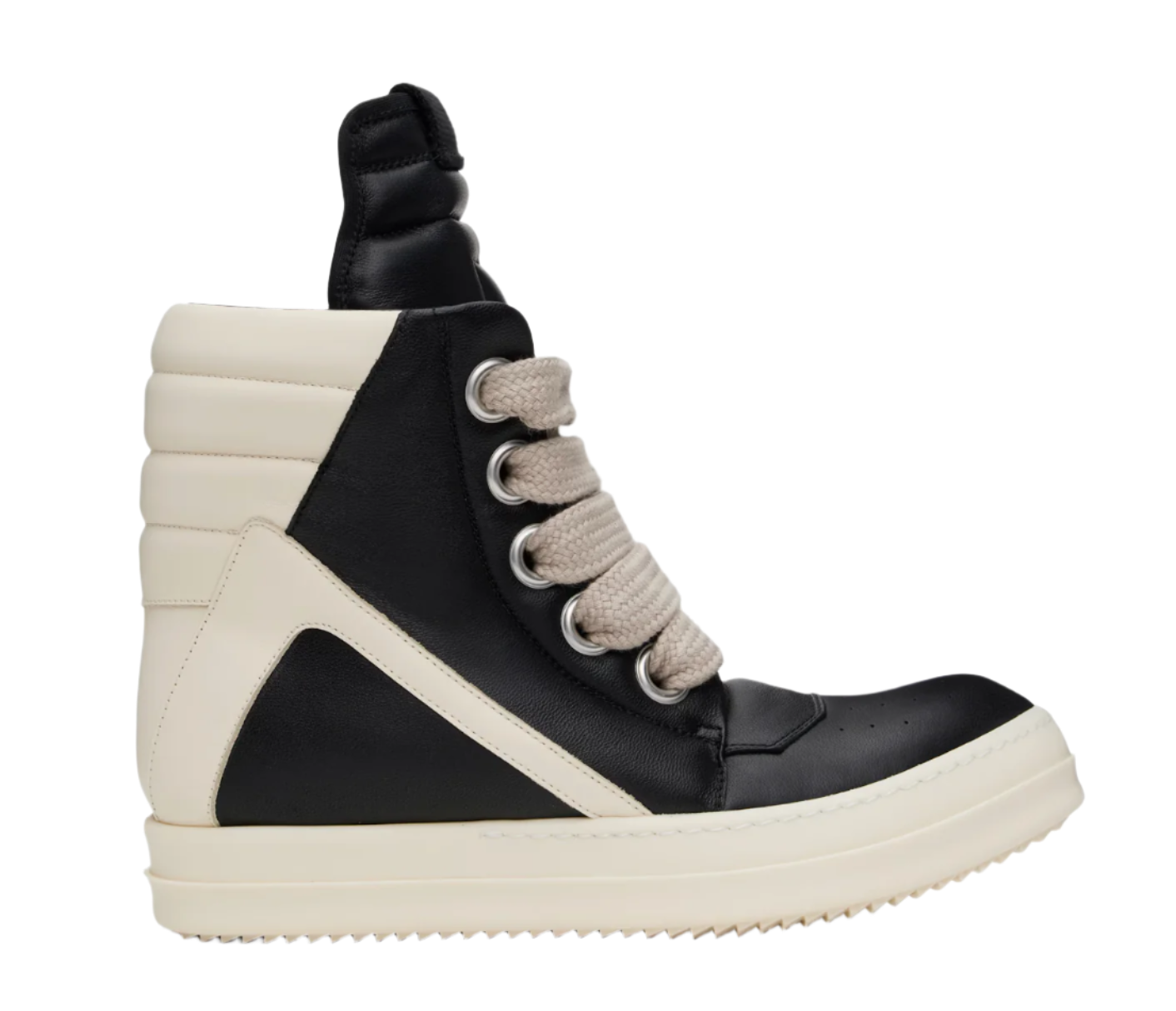 Black & Off-White HW Jumbolace Geobasket Sneakers