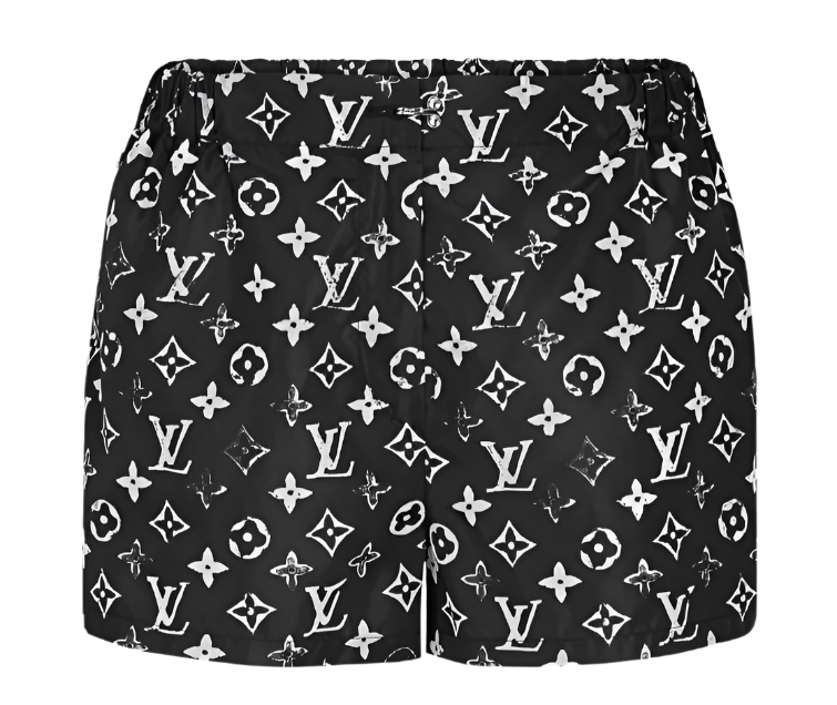 Stencil-effect Monogram Shorts