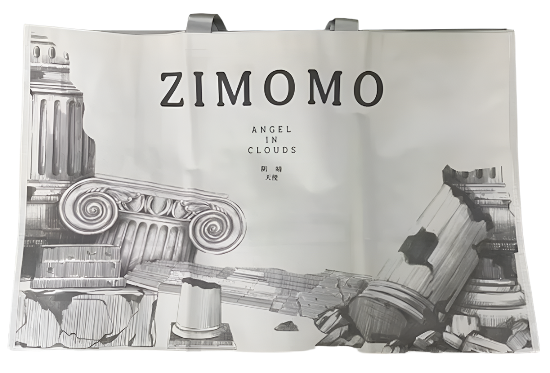 Labubu Zimomo Angel in Clouds Figure + Tote Bag