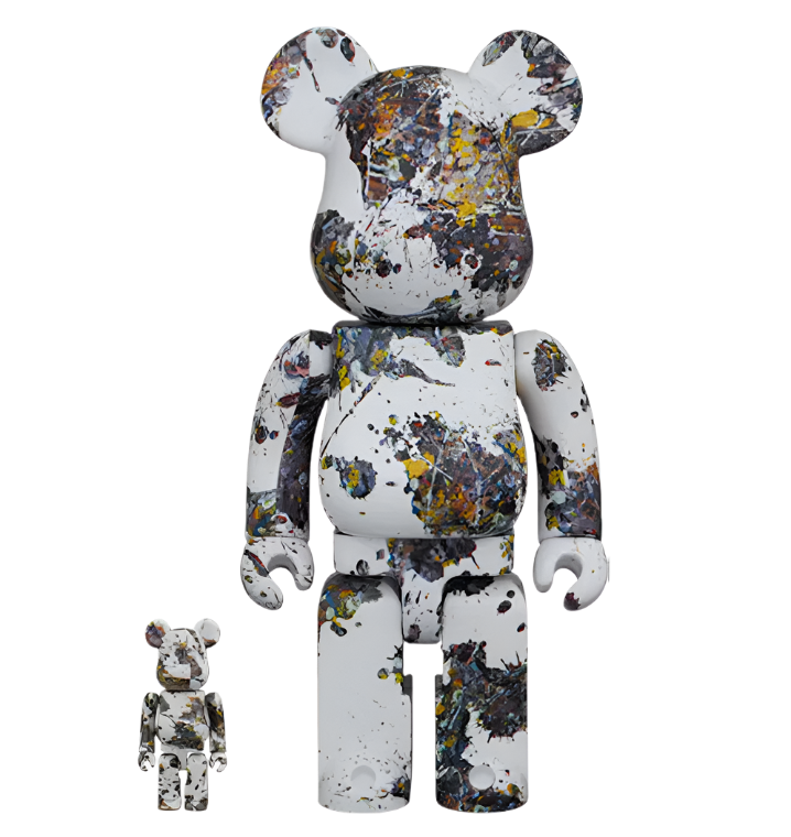 Bearbrick Jackson Pollock Studio (Splash) 100% & 400% Set