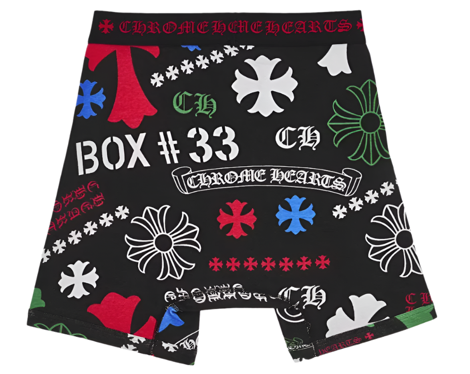 Classic Rib Boxer Brief Black/Multicolor