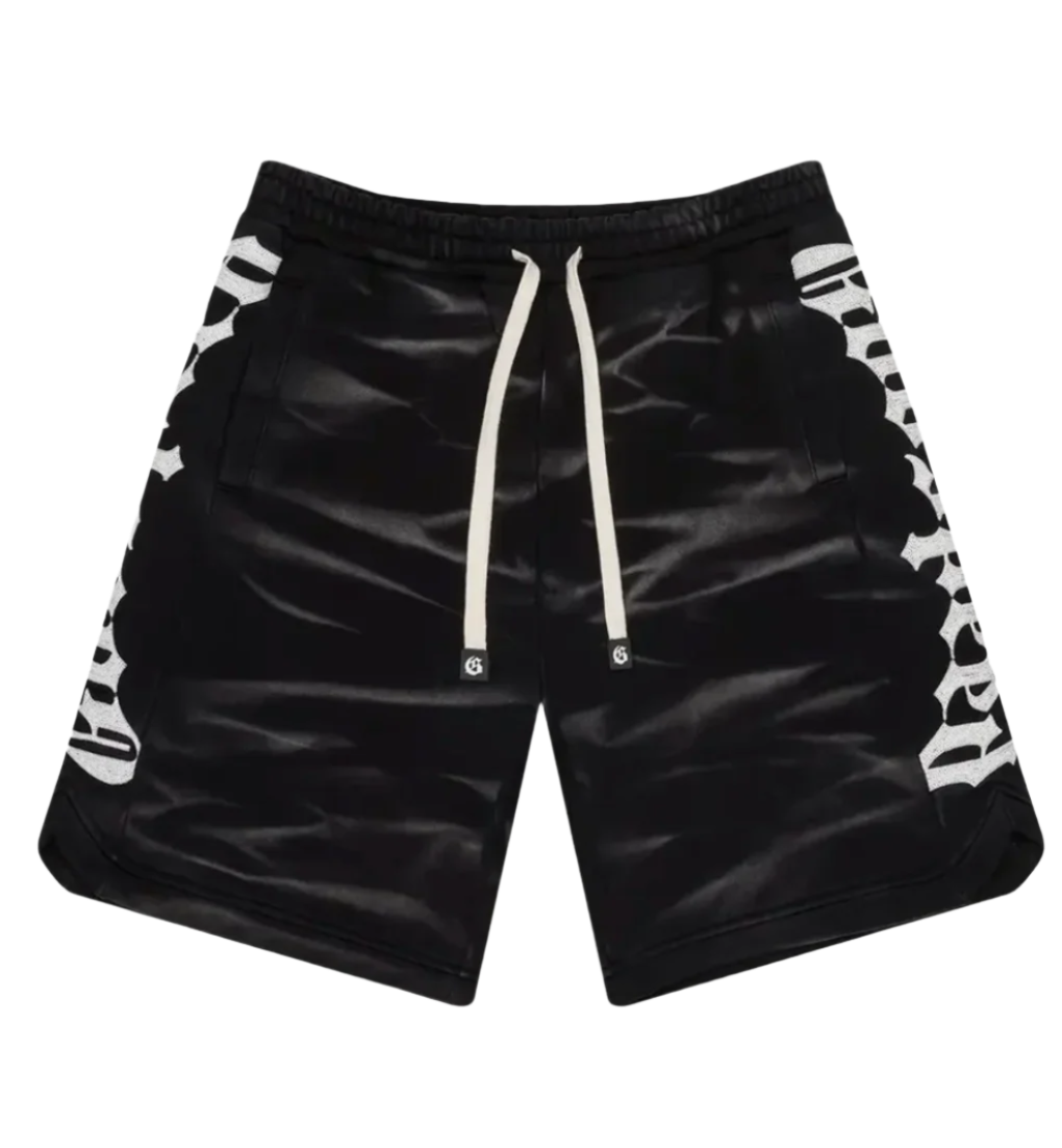 Black Tie Dye Courtside Shorts