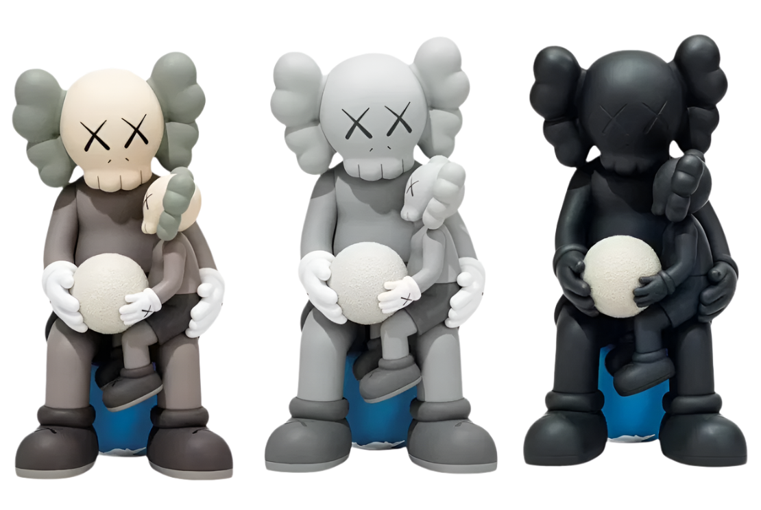 KAWS Holiday Thailand Vinyl Figure Set Brown/Grey/Black