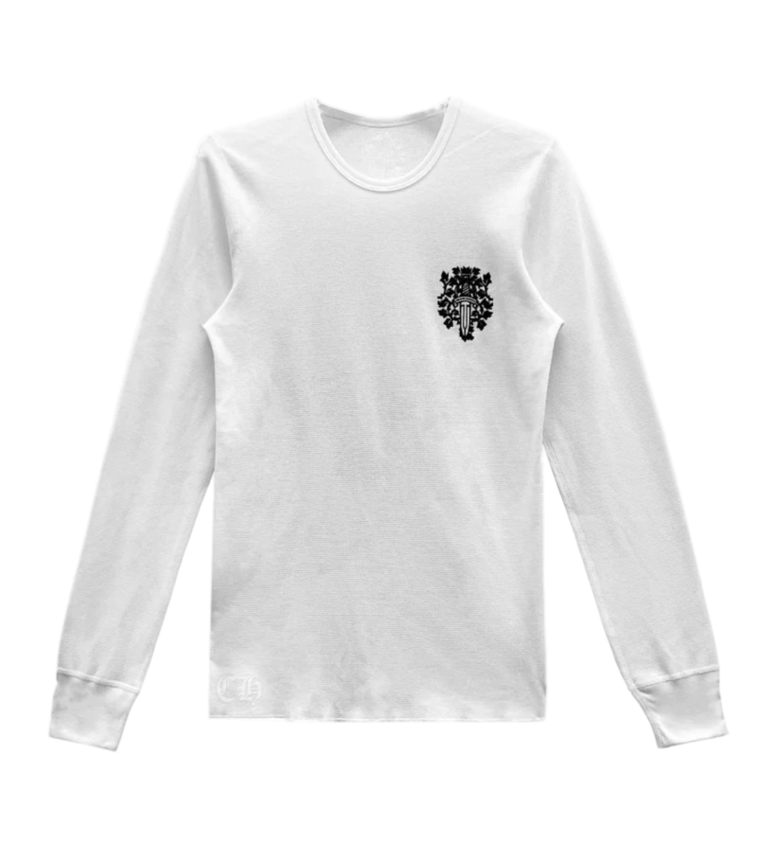Dagger White Waffle Thermal Long Sleeve Tee