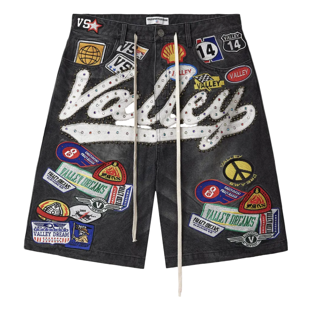 Vale Forever Black 1980s Jorts 'Black/Wash'