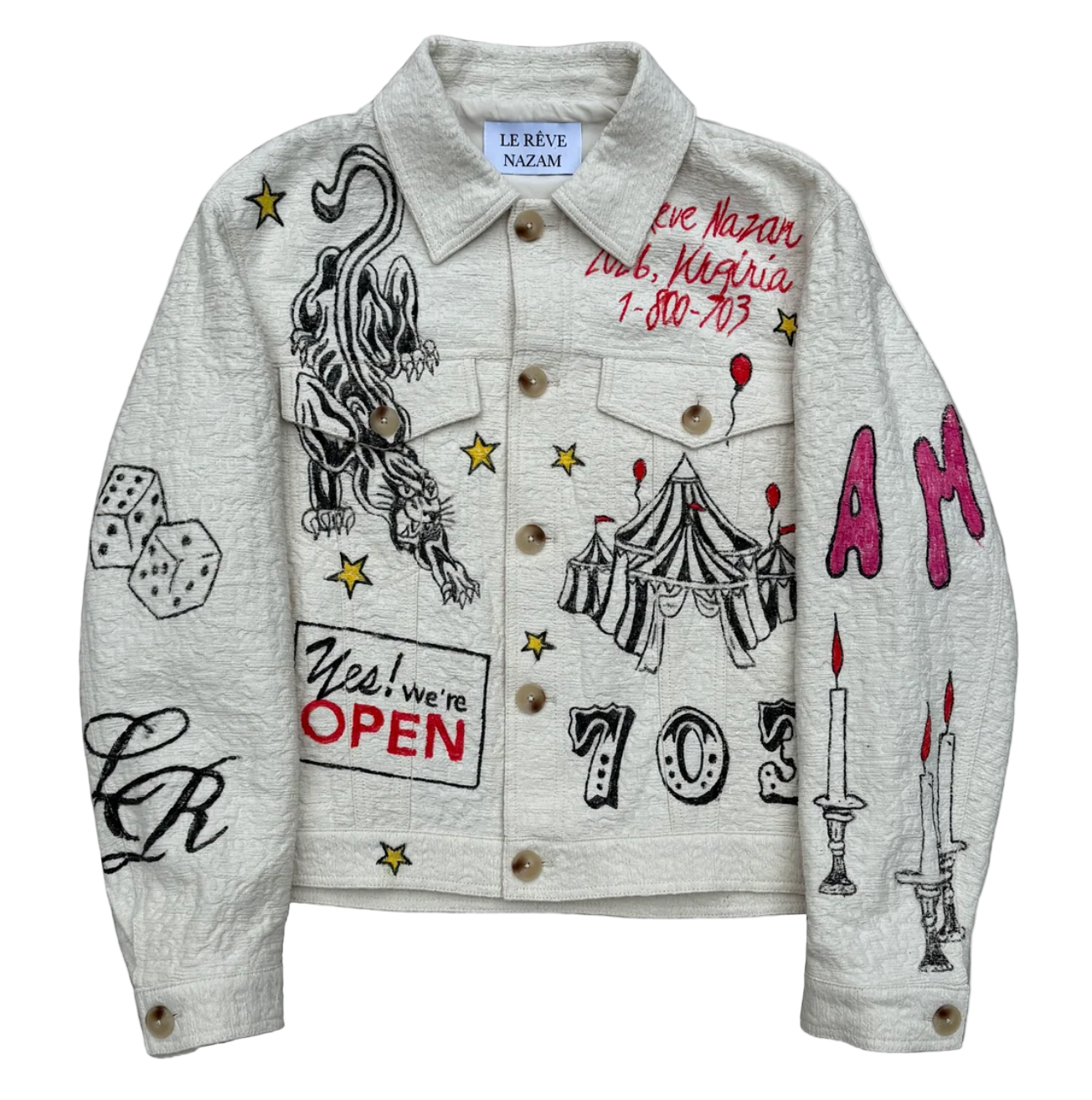 Hand Drawn Jacquard Jacket
